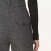 Pantaloni sigaretta in lana Principe di Galles Pantaloni sigaretta in lana Principe di Galles