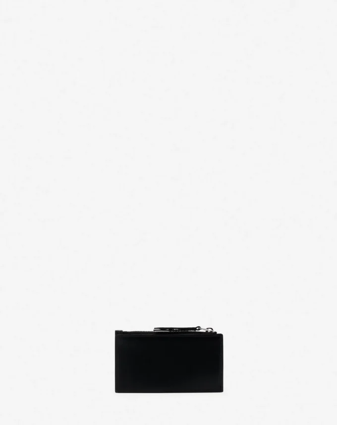 Portacarte in pelle con firma Lanvin Portacarte in pelle con firma Lanvin