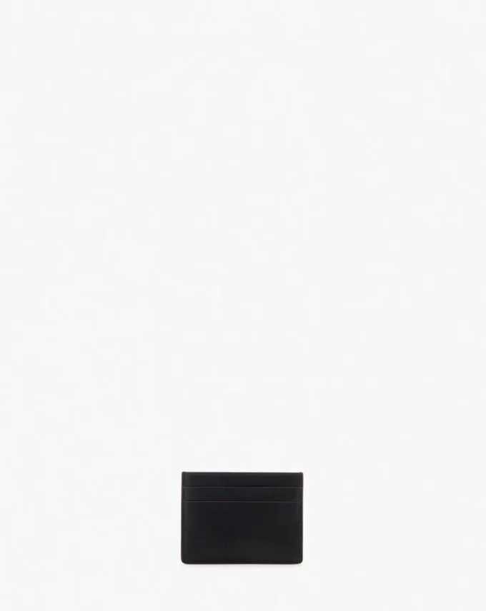 Portacarte in pelle con firma Lanvin Portacarte in pelle con firma Lanvin