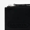 Portacarte in pelle con firma Lanvin Portacarte in pelle con firma Lanvin