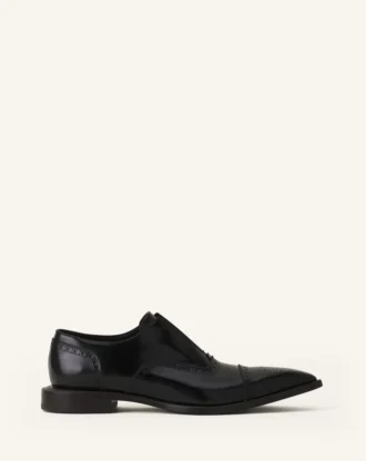 Scarpe brogue Oxford in pelle lucida Scarpe brogue Oxford in pelle lucida