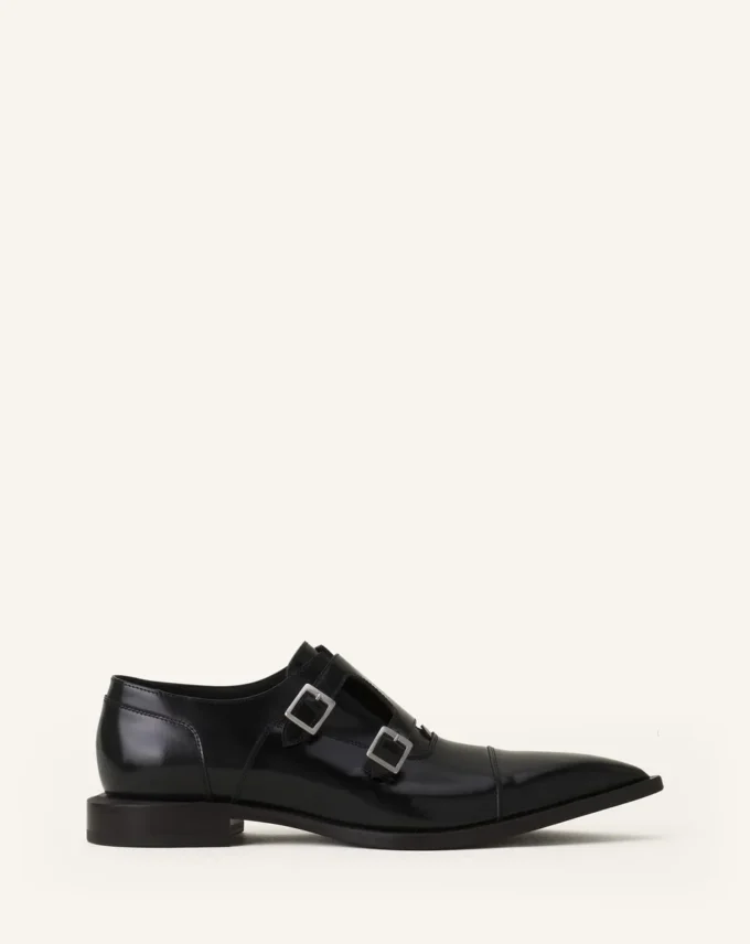 Scarpe Monk in pelle lucida Scarpe Monk in pelle lucida