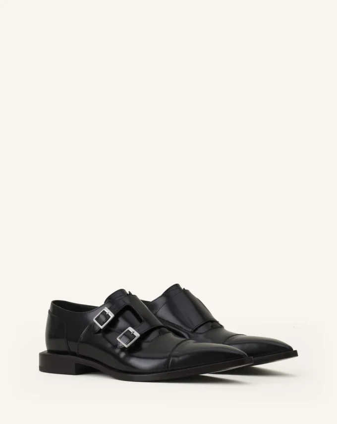 Scarpe Monk in pelle lucida Scarpe Monk in pelle lucida