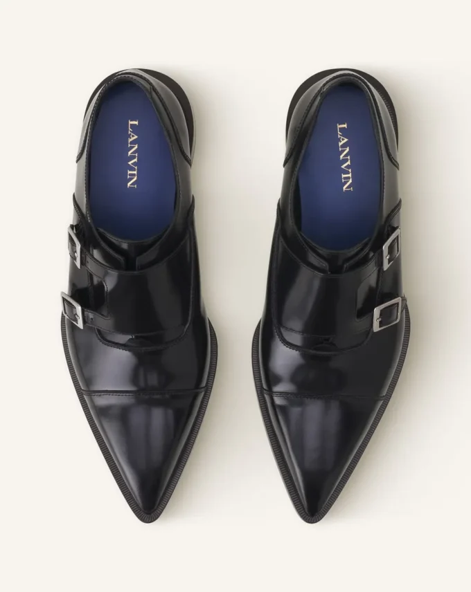 Scarpe Monk in pelle lucida Scarpe Monk in pelle lucida