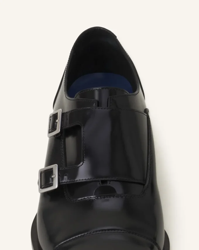 Scarpe Monk in pelle lucida Scarpe Monk in pelle lucida
