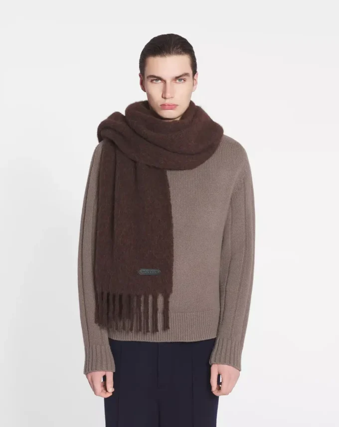 Sciarpa con frange in lana Lanvin Sciarpa con frange in lana Lanvin
