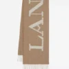 Sciarpa in lana con frange firmata Lanvin Sciarpa in lana con frange firmata Lanvin