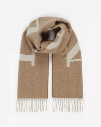Sciarpa in lana con frange firmata Lanvin
