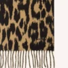Sciarpa in lana con stampa leopardata Sciarpa in lana con stampa leopardata
