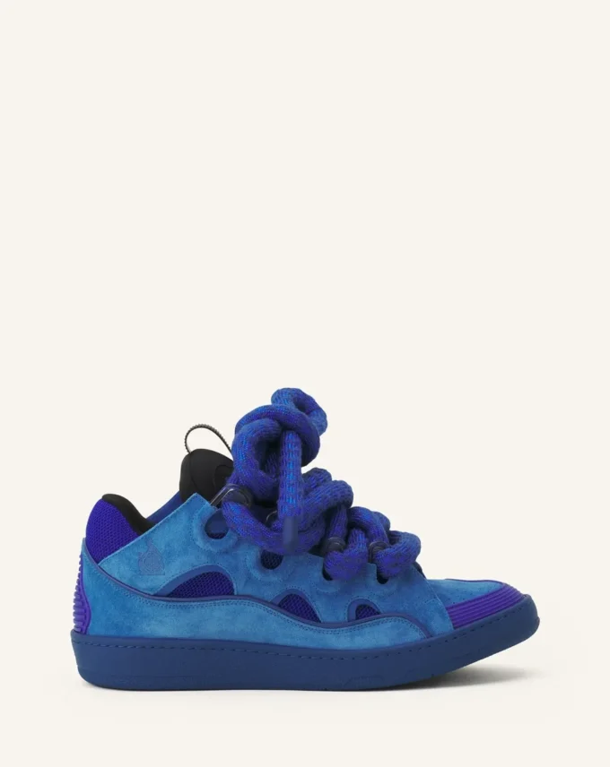 Sneakers Curb in pelle con lacci in serpente Sneakers Curb in pelle con lacci in serpente