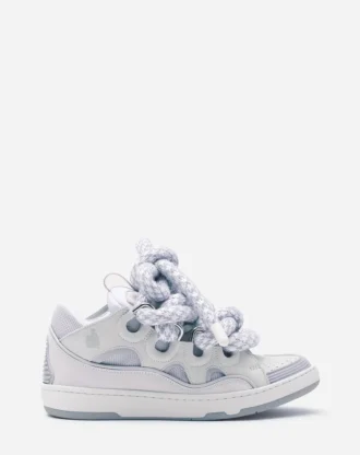 Sneakers Curb in pelle con lacci in serpente