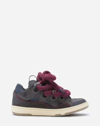 Sneakers Curb in pelle con lacci in serpente