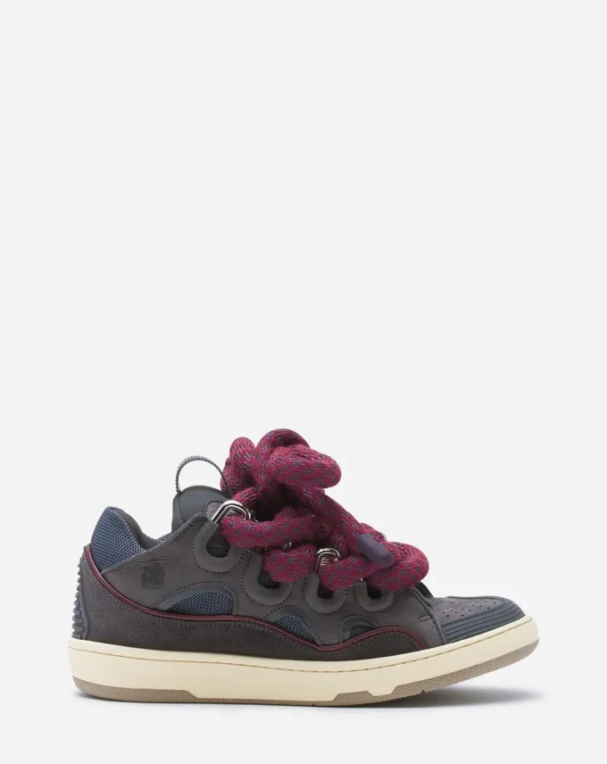 Sneakers Curb in pelle con lacci in serpente Sneakers Curb in pelle con lacci in serpente