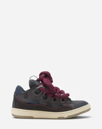 Sneakers Curb in pelle con lacci in serpente