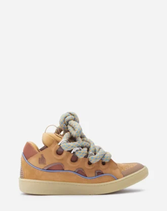 Sneakers Curb in pelle con lacci in serpente