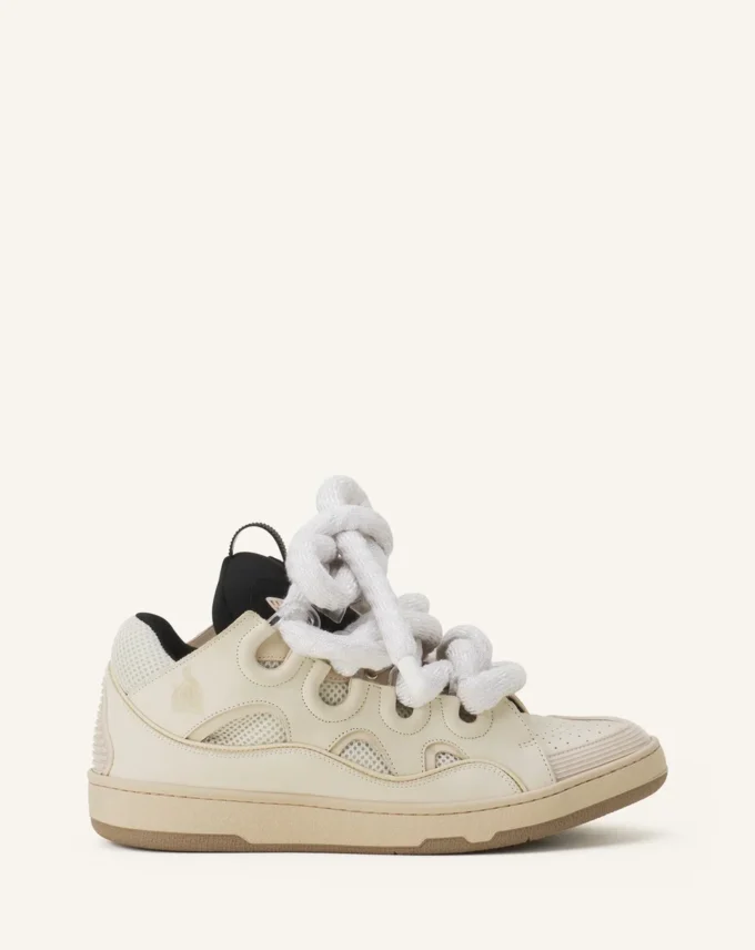 Sneakers Curb in pelle con lacci in serpente Sneakers Curb in pelle con lacci in serpente