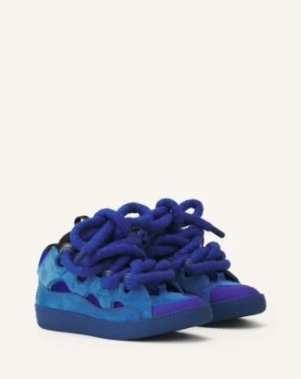 Sneakers Curb in pelle con lacci in serpente