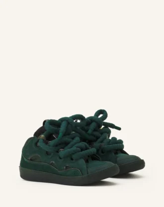 Sneakers Curb in pelle con lacci in serpente