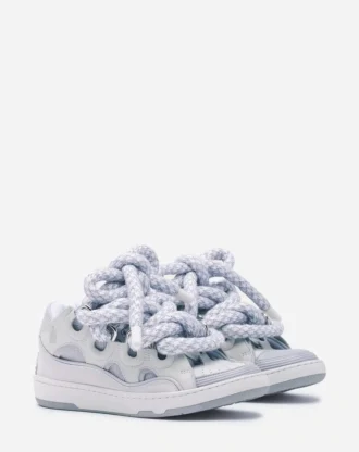Sneakers Curb in pelle con lacci in serpente