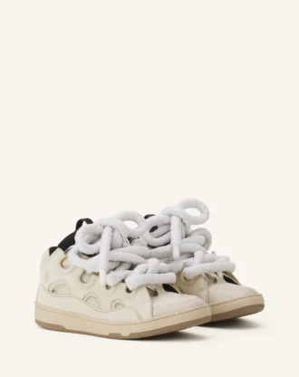 Sneakers Curb in pelle con lacci in serpente