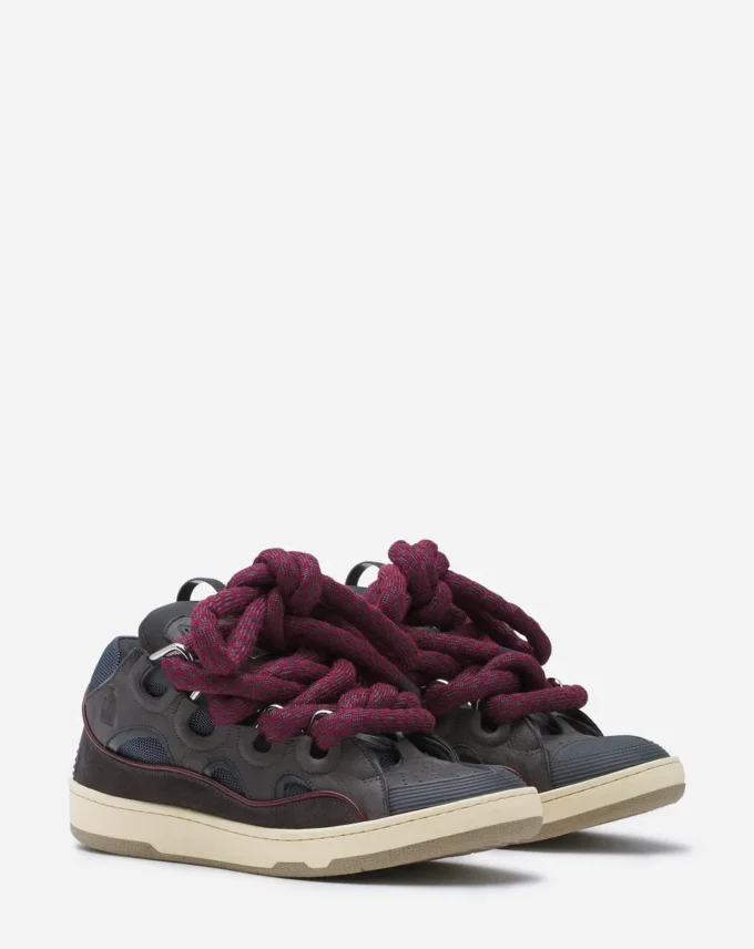 Sneakers Curb in pelle con lacci in serpente Sneakers Curb in pelle con lacci in serpente