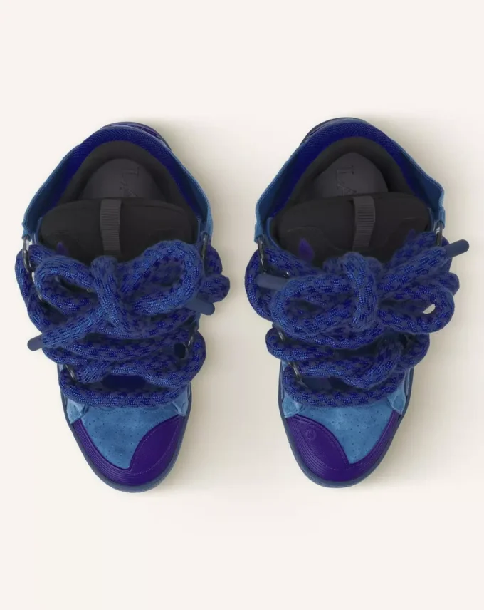 Sneakers Curb in pelle con lacci in serpente Sneakers Curb in pelle con lacci in serpente