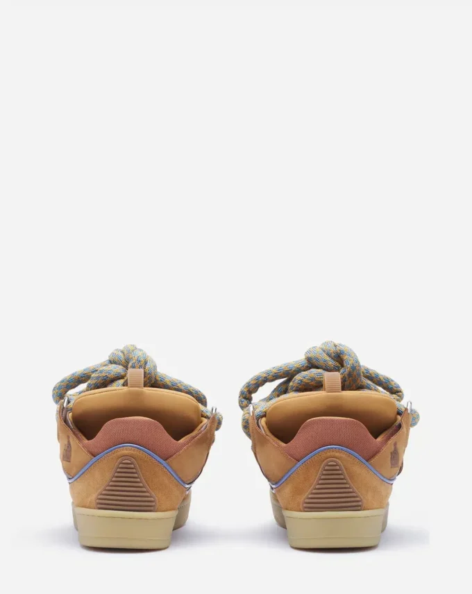 Sneakers Curb in pelle con lacci in serpente Sneakers Curb in pelle con lacci in serpente