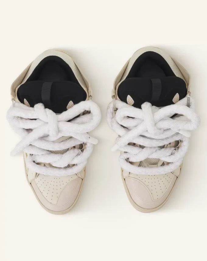 Sneakers Curb in pelle con lacci in serpente Sneakers Curb in pelle con lacci in serpente