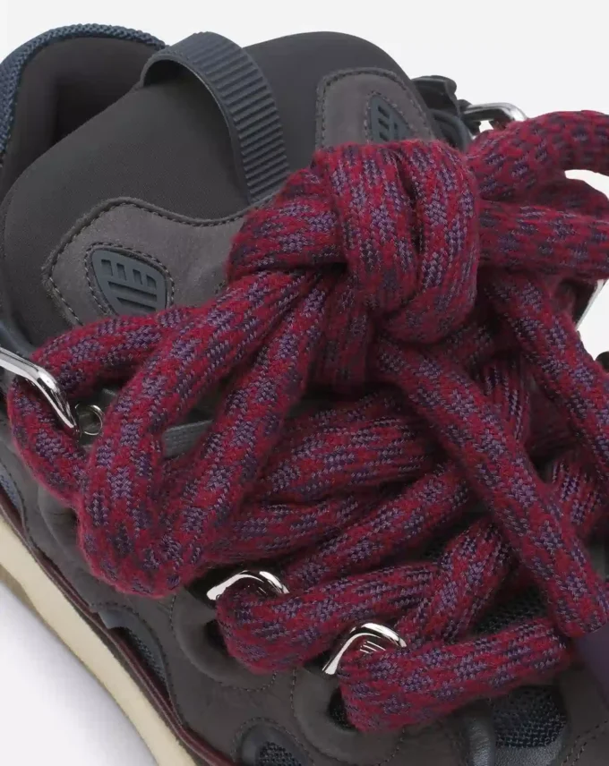 Sneakers Curb in pelle con lacci in serpente Sneakers Curb in pelle con lacci in serpente