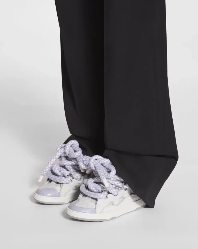 Sneakers Curb in pelle con lacci in serpente Sneakers Curb in pelle con lacci in serpente