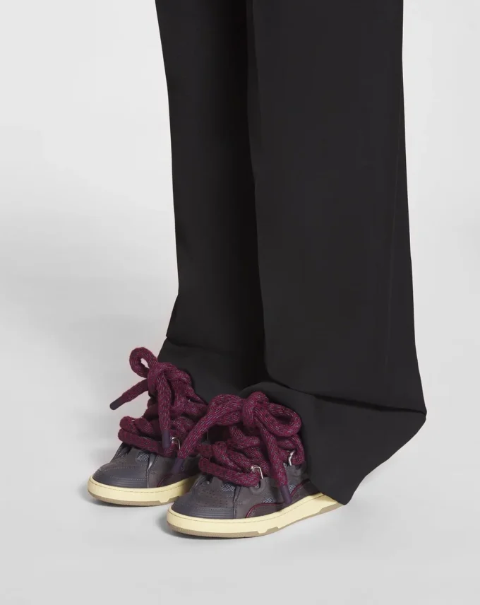 Sneakers Curb in pelle con lacci in serpente Sneakers Curb in pelle con lacci in serpente