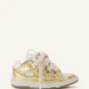 Sneakers Curb in pelle metallizzata con lacci in rete Sneakers Curb in pelle metallizzata con lacci in rete