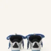 Sneakers Curb in pelle metallizzata con lacci in rete Sneakers Curb in pelle metallizzata con lacci in rete