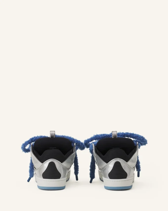 Sneakers Curb in pelle metallizzata con lacci in rete Sneakers Curb in pelle metallizzata con lacci in rete