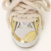 Sneakers Curb in pelle metallizzata con lacci in rete Sneakers Curb in pelle metallizzata con lacci in rete