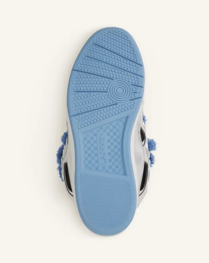 Sneakers Curb in pelle metallizzata con lacci in rete Sneakers Curb in pelle metallizzata con lacci in rete
