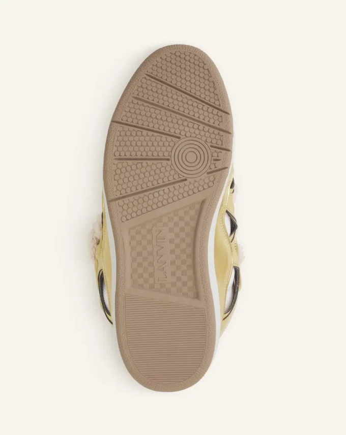 Sneakers Curb in pelle metallizzata con lacci in rete Sneakers Curb in pelle metallizzata con lacci in rete