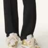 Sneakers Curb in pelle metallizzata con lacci in rete Sneakers Curb in pelle metallizzata con lacci in rete