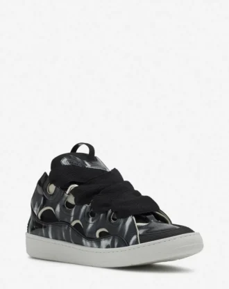 Sneakers in pelle Curb con brillantini