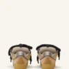 Sneakers in pelle scamosciata con lacci in rete Sneakers in pelle scamosciata con lacci in rete