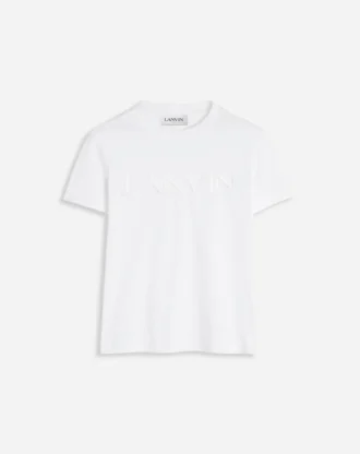T-shirt classica con ricamo Lanvin