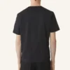 T-shirt in cotone con dettagli in seta T-shirt in cotone con dettagli in seta