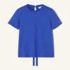 T-shirt in cotone con dettaglio a nastro T-shirt in cotone con dettaglio a nastro