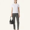 T-shirt in cotone con dettaglio a nastro T-shirt in cotone con dettaglio a nastro