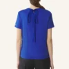 T-shirt in cotone con dettaglio a nastro T-shirt in cotone con dettaglio a nastro
