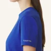 T-shirt in cotone con dettaglio a nastro T-shirt in cotone con dettaglio a nastro