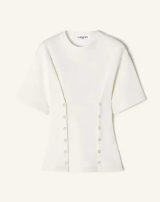 T-shirt in cotone felpato
