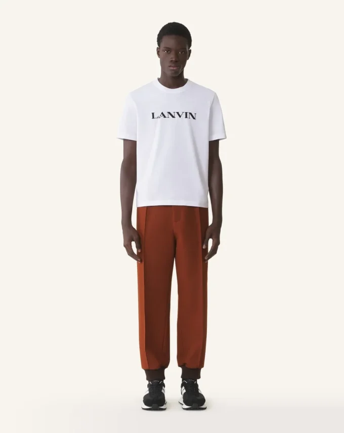 T-shirt in cotone ricamata Lanvin T-shirt in cotone ricamata Lanvin