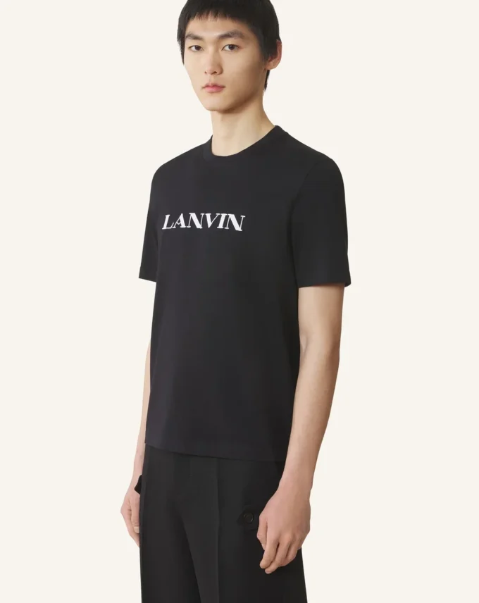 T-shirt in cotone ricamata Lanvin T-shirt in cotone ricamata Lanvin