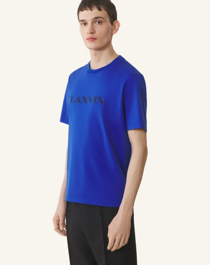T-shirt in cotone ricamata Lanvin T-shirt in cotone ricamata Lanvin